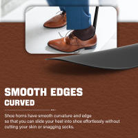 Cremallera Para Zapatos Extra Larga De Acero Inoxidable Manija Larga Profesional Duradera Forma De Cuchara Levantador De Zapatos - details 5