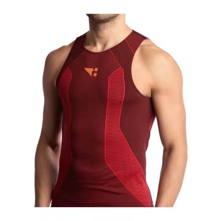 Camiseta Técnica de Tirantes Unisex Hanker Alaya Roja Hombre - 1
