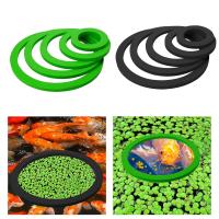 Juego De Anillos Para Tanque De Peces Con Hierba Bloqueadora Y Alimentación Para Acuario Color Verde - details 0