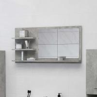 vidaXL Espejo de baño madera contrachapada 90x10,5x45 cm en color Negro/Roble artisan/Roble Sonoma y más | decorativo de pared para baño dormitorio recibidor moderno - details 3