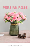 1PC Bouquet De Flores Artificiales Rosa Peonía Blanca Para Decoración De Casamientos Invierno Y Fiestas En Casa Plantas Falsas Baratas - details 0
