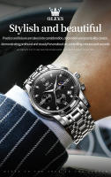 Reloj De Pulsera Multifuncional Para Hombre OLEVS Con Fase De La Luna Acero Inoxidable Resistente Al Agua Lujo Marca Reloj De Pulsera Masculino - details 11