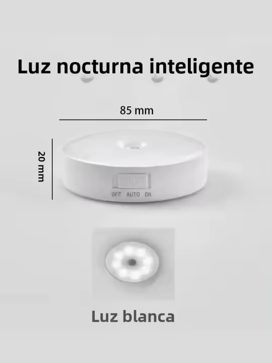 Lámpara Nocturna LED Con Sensor De Movimiento Sensor Digital Y Adhesión Magnética Sin Cable Protección Ocular Para El Uso En La Casa - 1