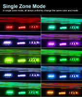 Lámparas De Decoración Para Coche Dual Zone 18/22 Pulgadas RBG 64 Colores Control APP Bluetooth Strip Led De Acrílico Para Atmosfera Del Vehículo Compatible Con BMW Audi Benz Y Más - details 11