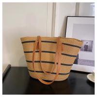 Bolso de paja premium para mujer - Tote de verano estilo boho, diseño exclusivo para playa y looks urbanos（42*28*13cm） - details 19