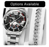 Reloj De Moda Para Hombre En Acero Inoxidable Lujo Con Calendario Reloj De Pulsera De Cuarzo Negocio Reloj Masculino - details 4