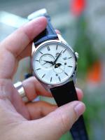 Reloj Automático Hombre Orient Contemporary RN-AK0305S JDM Sun & Moon 41.5mm 50m WR Cristal de Zafiro Correa de Cuero - details 0