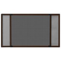 vidaXL Mosquitera extensible para ventanas marrón (100-193)x75 cm - details 1