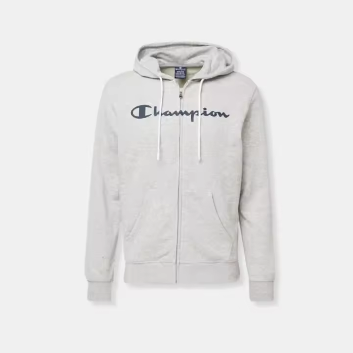 Champion Hoodie Full Zip 218530 Grey Sudaderas con Capucha Champion 8419273441622 8054112934922 - 1