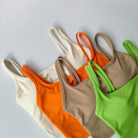 Sudadera Deportiva Para Mujer Con Correa En Hombro Y Espalda Hermosa Absorbedora De Choques Suéter De Yoga Deporte Fitness Running Outerwear Chaleco - details 14