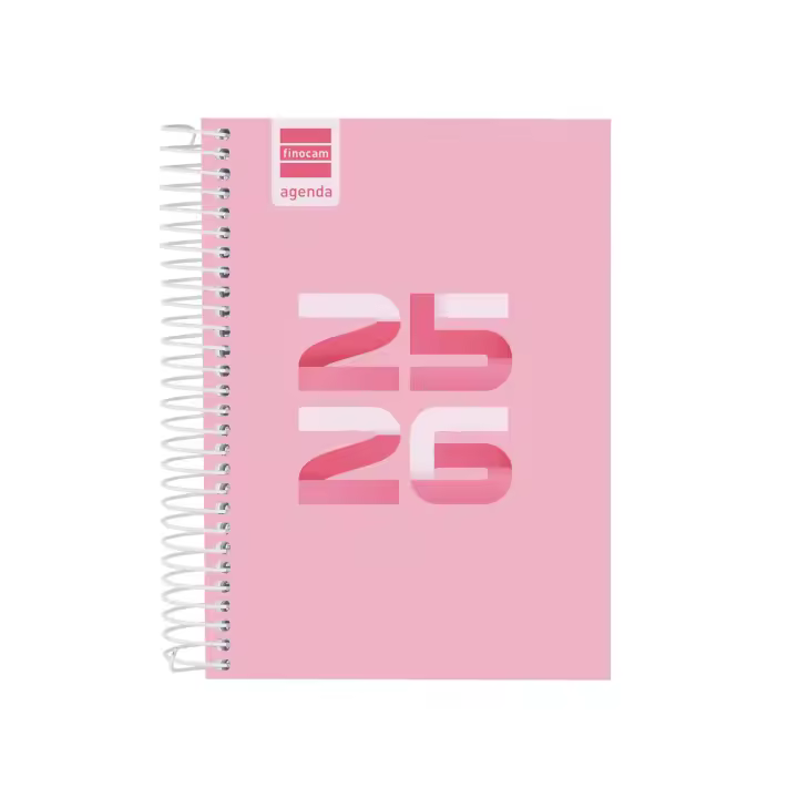 Finocam - Agenda Cool Curso 2025 2026 Rosa Septiembre 2025 - Junio 2026 (curso lectivo) + Julio y Agosto resumidos Español - 1