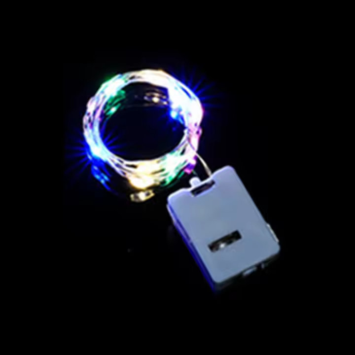 Luces LED De Hadas Para Decoración De Navidad Y Bodas. Cadena De Luz Con Botón De Pilas Para Habitación, Sala De Estar, Jardín. Guirnalda Decorativa Para Año Nuevo Y Otras Celebraciones. - 1