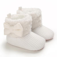 Nuevos Zapatos Para Bebé Recién Nacidos Antideslizantes Con Lazo Cómodo Y Atractivos De Corduroy Y Algodón Para Primavera Invierno Protección Del Piso Con Cierre De Cremallera - details 3