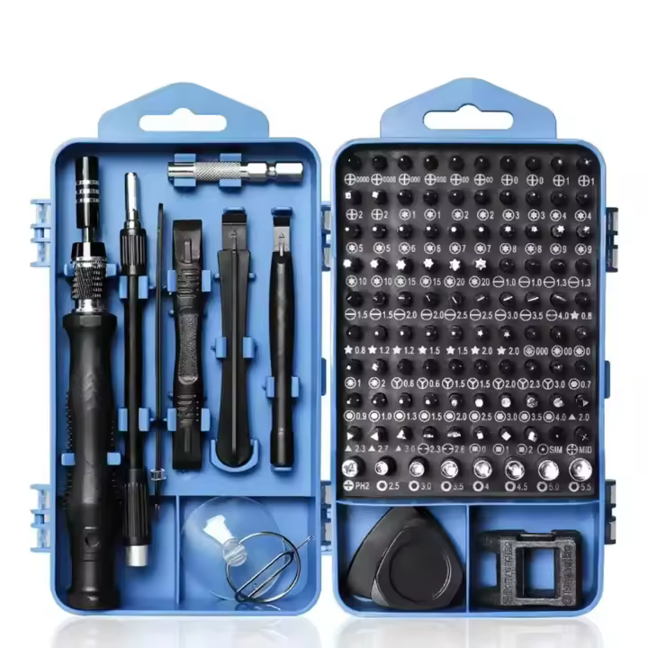 Juego De Destornilladores De 115 Y 117 En 1 Precision Profesional Conjunto De Bits Magnéticos Para Reparación Electrónica Herramienta De Mantenimiento De Chrome-vanadio - 1