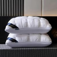 Luxury 5-Star Hotel Quality Pillow, 600g Weight, 19x25 Inch - Deep Sleep Neck Support, All Seasons Anti-Slump High Pillow Core, Machine Washable, Sleeping Pillow - details 2