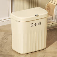 Bandeja De Cocina Montada En La Pared Con Tapa Recipiente De Basura Para Armario Baño De Cocina Ecológico De 8.5/12L - details 6