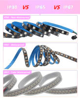 Tira De LED RGB WS2812B 5050 DC 5V Impermeable Con IC Chip Addressable 144LEDs Pantalla Digital Flexible Multicolor Para Decoración De Hogar - details 7
