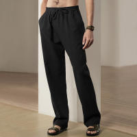 Pantalones deportivos casuales sueltos de lino transpirables de hip-hop para hombre de nueva tendencia de primavera y verano - details 19