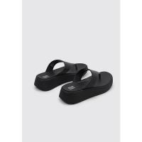 Fitflop F-MODE LEATHER FLATFORM TOE - POST SANDALS Sandalia Con Cuña Mujer Negro - details 2