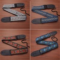 Correa De Guitarra Ajustable Bordada Con Estampado Estilo Vintage Étnico Para Folk Eléctrico Bajo Ukulele Accesorios De Guitarra - details 3