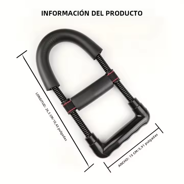 Potente Entrenador De Muñecas Para Fortalecimiento De Los Brazaletes Equipo De Ejercicio De Resistencia Manija De Lucha - 1