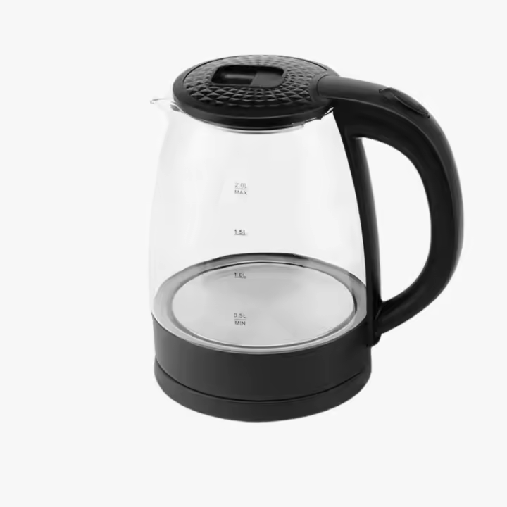 Hervidor de Agua Eléctrico 2L de Vidrio Resistente 1500w, hervidor eléctrico transparente - 1