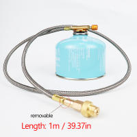 Adaptador De Gas Butano Para Estufa De Camping Accesorios De Cocina Al Aire Libre Conector De Tubo De Aluminio Para Convertir Estufa Doble - details 7