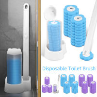 Cepillo De Inodoro Desechable Con Mango Largo Y Cabeza De Esponja Para Limpieza Profunda De Baño Accesorios De Inodoro Kit De Limpieza Ecológico 18/36 Piezas - details 0