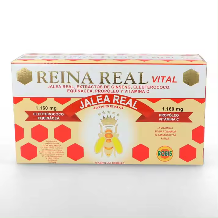 Robis Reina Real Vital - Estimulante y Tonificante - Mejora Estado General - Aumenta Defensas Naturales - Regulariza Presión Sanguínea - 1