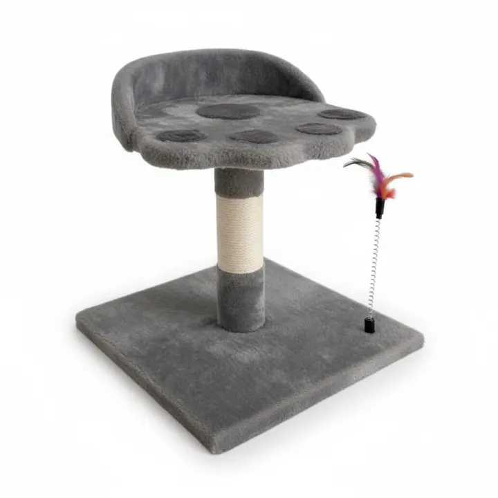 COTTECOTA- Arbol para Gato 35 x 35 x 46 cm Árbol Rascadores para Gatos Torre en árbol Rascador de Gato con Huella de Mano, rascador de Gato de sisal, Juguetes for Gatos, Marco de Escalada for Gatos, Poste de rascador for Gatos, árbol for Gatos Ref.15884 - 1