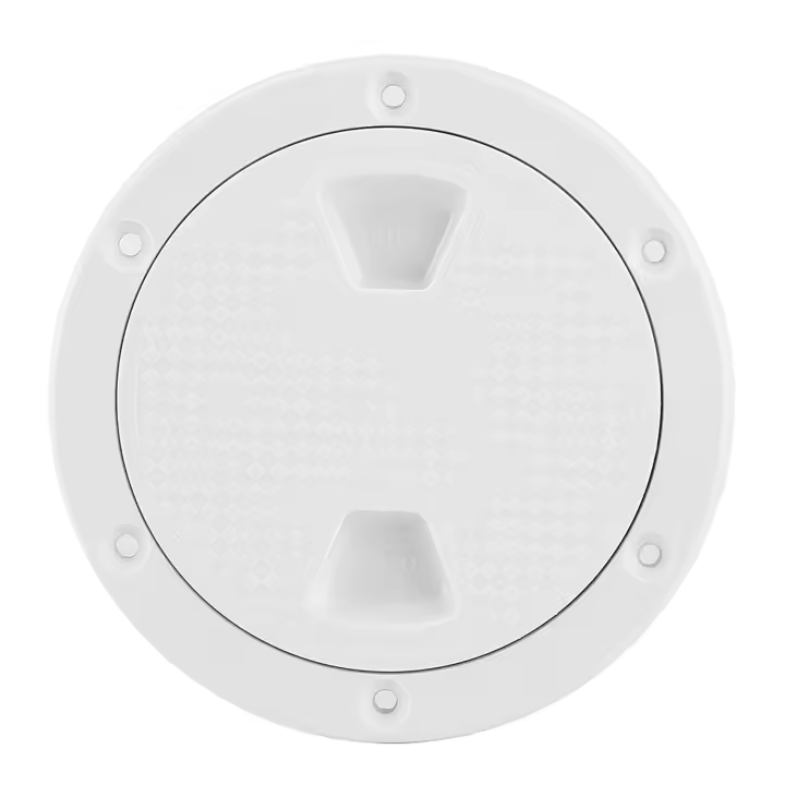 Tapa De Inspección Para Barco De 4 Pulgadas En ABS Blanco Resistente Al UV Y Corrosión Con Tornillo Salida Para Hardware Marítimo - 1