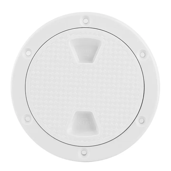 Tapa De Inspección Para Barco De 4 Pulgadas En ABS Blanco Resistente Al UV Y Corrosión Con Tornillo Salida Para Hardware Marítimo - 1