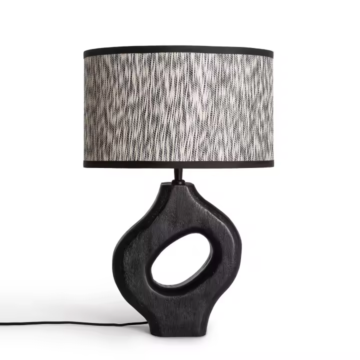 Ledkia Lámpara de Mesa Madera Dhara ILUZZIA - 1