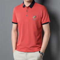 Camisa Polo Casual Para Hombres De Color Sólido Con Bordado Manga Corta Estilo Callejero Nuevo Arribo Moda Streetwear Verano - details 15