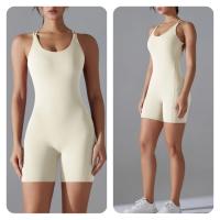 Conjunto de Yoga de una pieza para mujer, mono ajustado deportivo con espalda descubierta, pelele para realzar el trasero, mono corto para gimnasio y Fitness - details 23