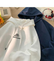 Sudadera De Cuello Alto Holgada Coreana Casual Deportiva Para Hombres Y Mujeres Sudadera De Colores Múltiples De Algodón Oversized - details 14