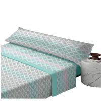 Juego de Sábana poliéster de Verano estampado geométrico unisex novedoso, acabado de gran suavidad y no hacen bolas para camas de 90cm 105cm 135cm 150cm 180 cm - details 6