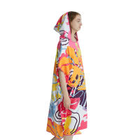 Poncho Toalla Rápida De Secado Microfibra Para Playa Y Natación Robe De Baño Para Adultos Con Capucha Toalla De Natación - details 4