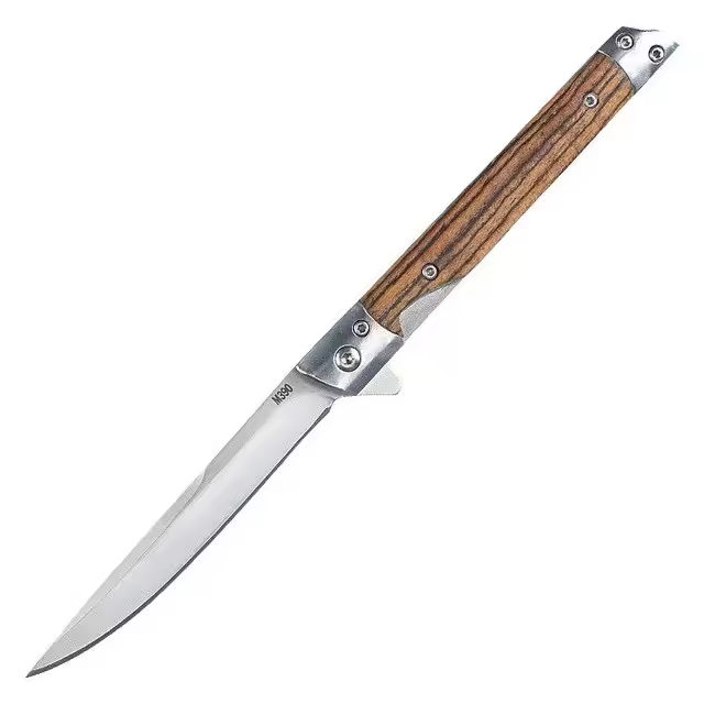 Cuchillo Plegable De Alta Dureza Para Exteriores EDC Cuchillo De Bolsillo Afilado Para Frutas Multiusos Para Camping Y BBQ - 1