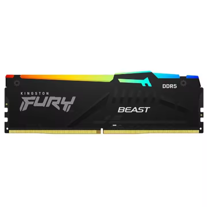 MEMORIA RAM DDR5 32GB KINGSTON - 6000MT - S - PC5 - 48000 - DIMM - FURY BEAST RGB - CL30 - 1.4V - 1