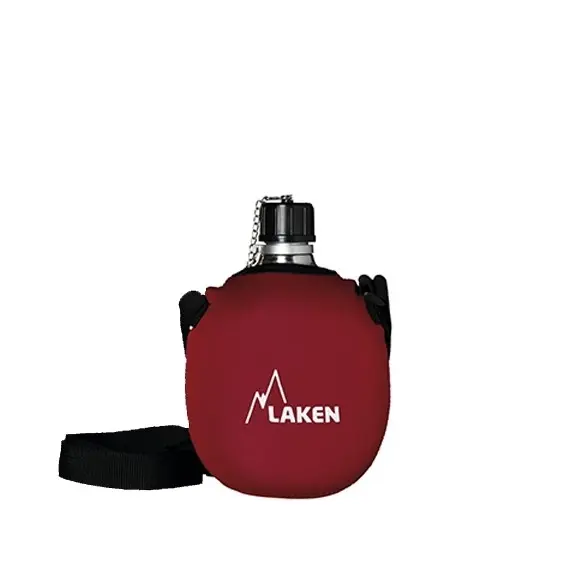 Laken Cantimplora Clasica 1Litro+Funda Neopreno roja - 1