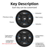 Control Remoto Inalámbrico Bluetooth Para Coche Y Motocicleta 5 Teclas Para Reproducción De Música MP3 Android Compatible Con Steer Wheel - details 3