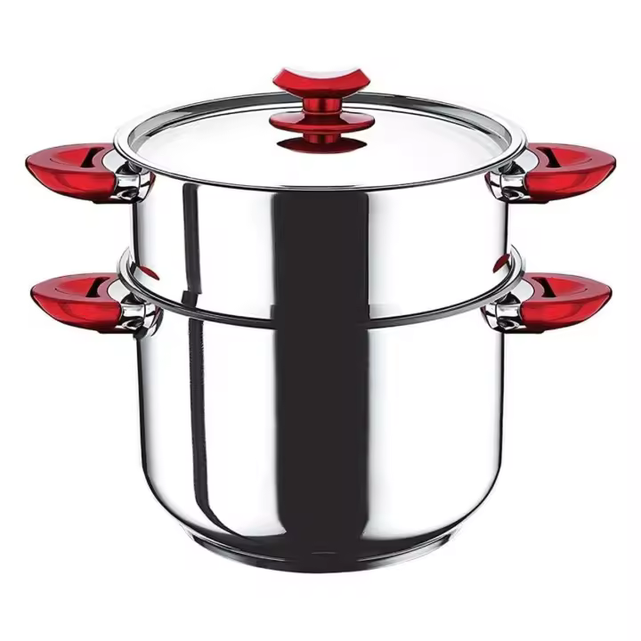 Ollas - 16 L - Cous Cous Con Recubrimiento De Piedra - 16 LITROS - SHIRO - OLLA CUSCUSERA - VAPORIZADOR - CUSCÚS - APTA INDUCCION - CRISTAL - INOX  - OLLA VAPORERA - 1