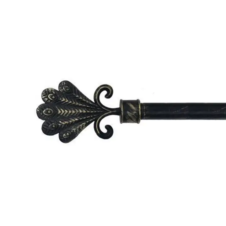 Barra de Cortina Extensible, Barra Universal Decorativa Metal Variedad de Colores 16-19 mm Diámetro, Tamaños 70-120/120-210/160-310cm - 1