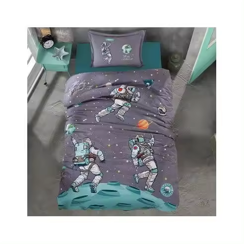Funda Nórdica Infantil Juvenil Algodón Turco Astronaut - 1