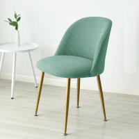 Cubierta De Silla Curva De Poliéster Y Spandex 1PC Protección Pequeña Para Sillas De Comedor Estilo Europeo Para Hotel Y Cocina - details 12
