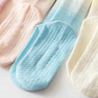 Calcetines De Yoga Para Mujer Con Tela De Algodón Y Silicona Antideslizante Media Cintura Para Fitness Y Saltos En Piso - details 8