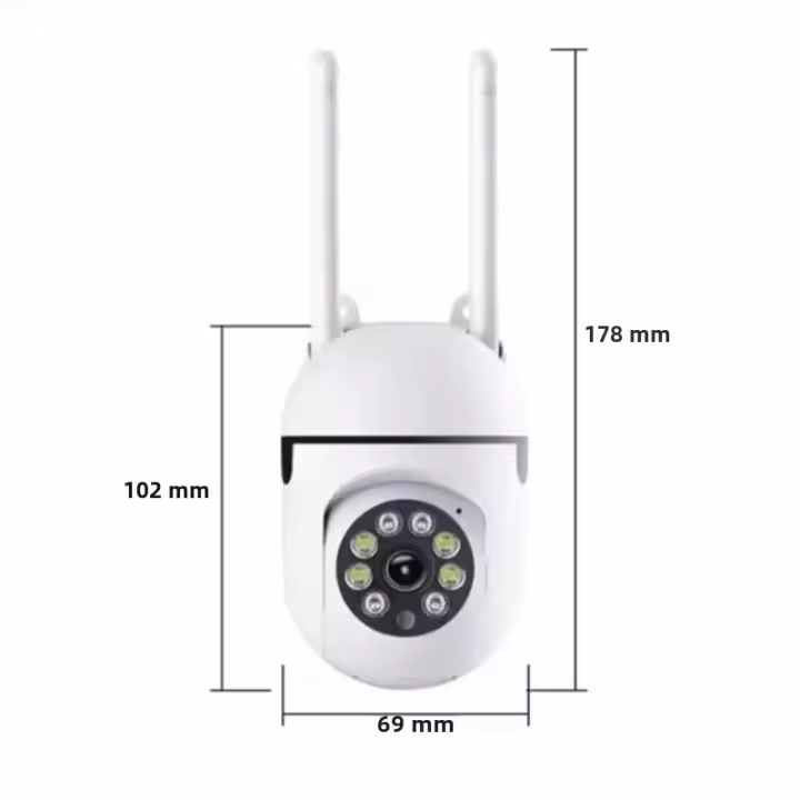 Cámara De Seguridad Exterior Inalámbrica Wifi IP 8MP Con Zoom 4X PTZ AI Tracking De Humano Audio Bidireccional HD Color Noche - 1