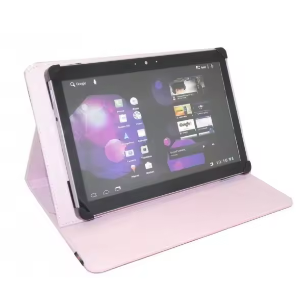 Funda Universal para 9-10 Pulgadas Tablet  con Soporte（Viene con 4 tiras de velcro móviles）, Carcasa Protectora con Soporte para Pantalla Táctil de 9" 10.6"(9.7/10/10.1/10.2/10.3/10.4/10.5/10.6/11 Pulgadas),tamaño máximo： Longitud: 27CM. Ancho: 18 CM - 1