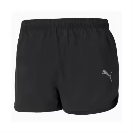 Puma BERMUDA NEGRO para Corredores Técnicos con Abertura Lateral - 1